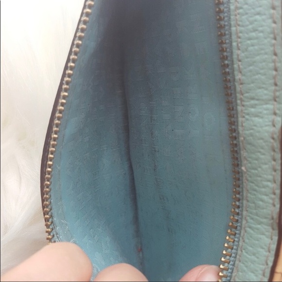 Kate Spade Mint Green Leather Fold Wallet - Picture 6 of 8